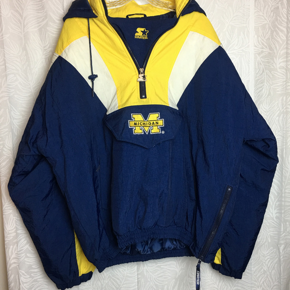 michigan wolverines pullover jacket